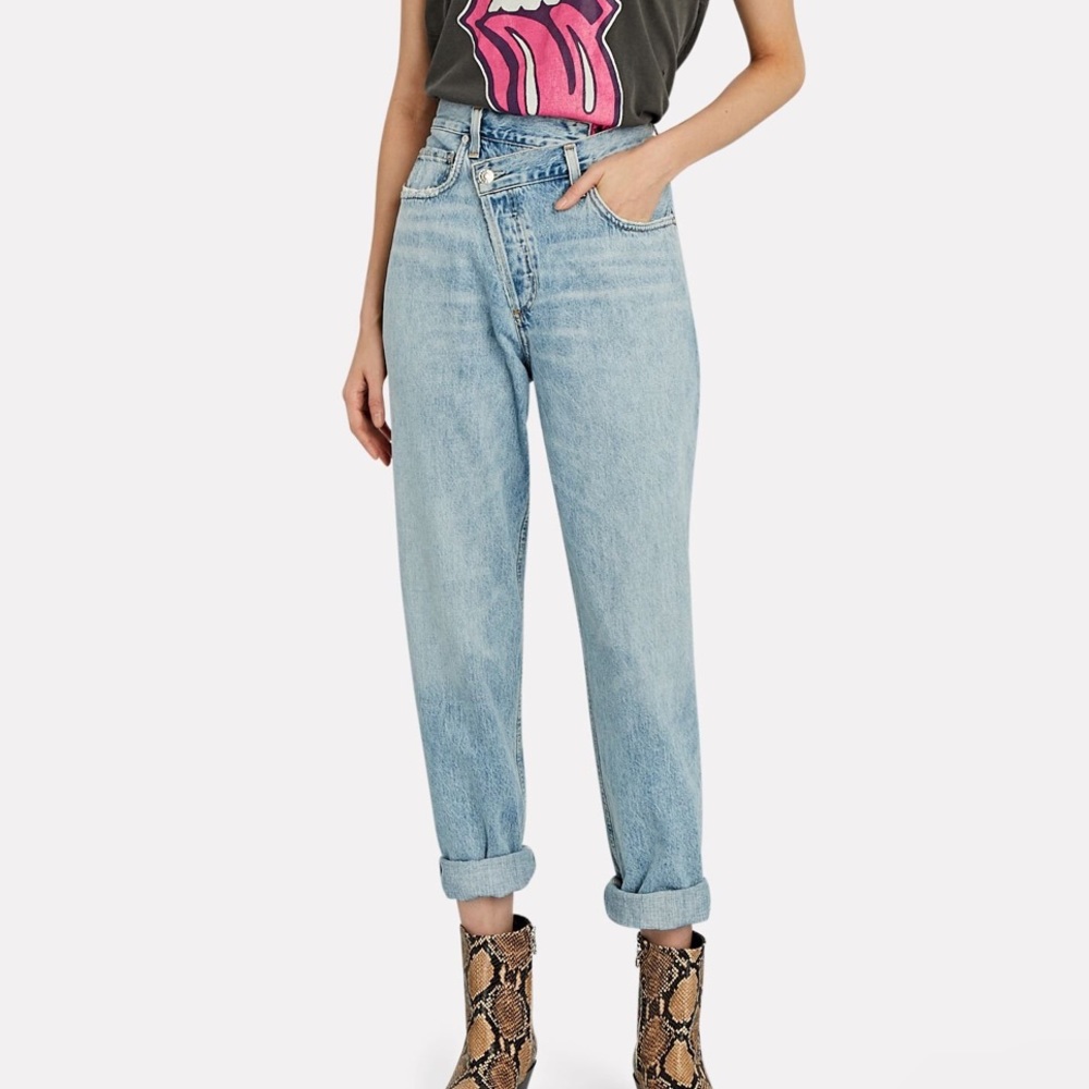 Agolde Light Blue Flare & Wide Leg Jeans